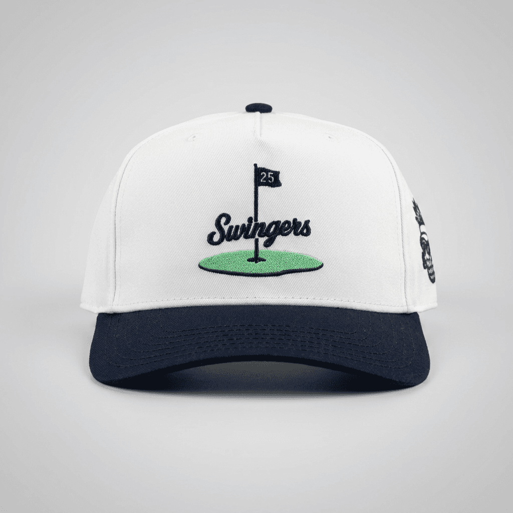 Back 9 Snapback - White/Navy