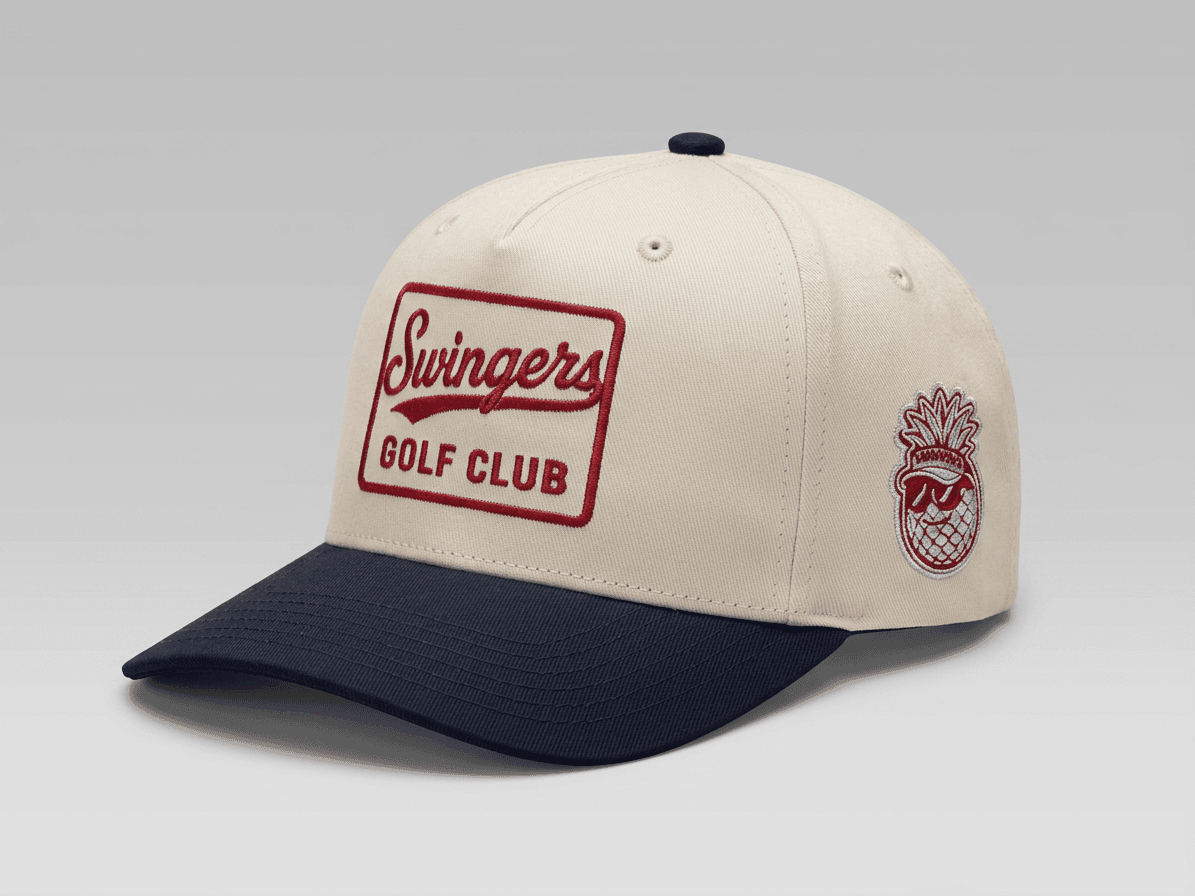 Cream/Navy/Red — Cream — hats by Swingers Club — view 2