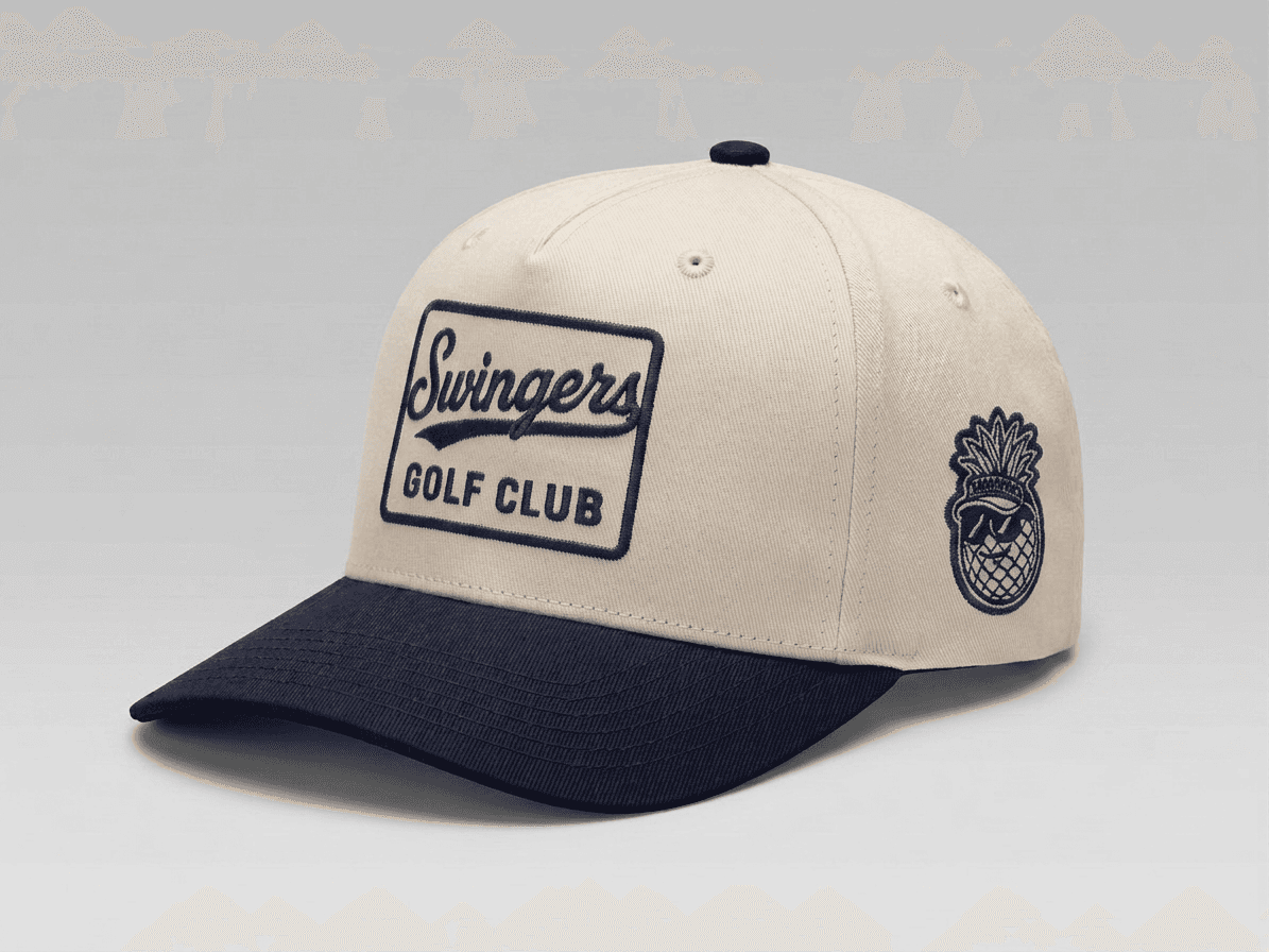 Cream/Navy — Cream — hats by Swingers Club — view 2
