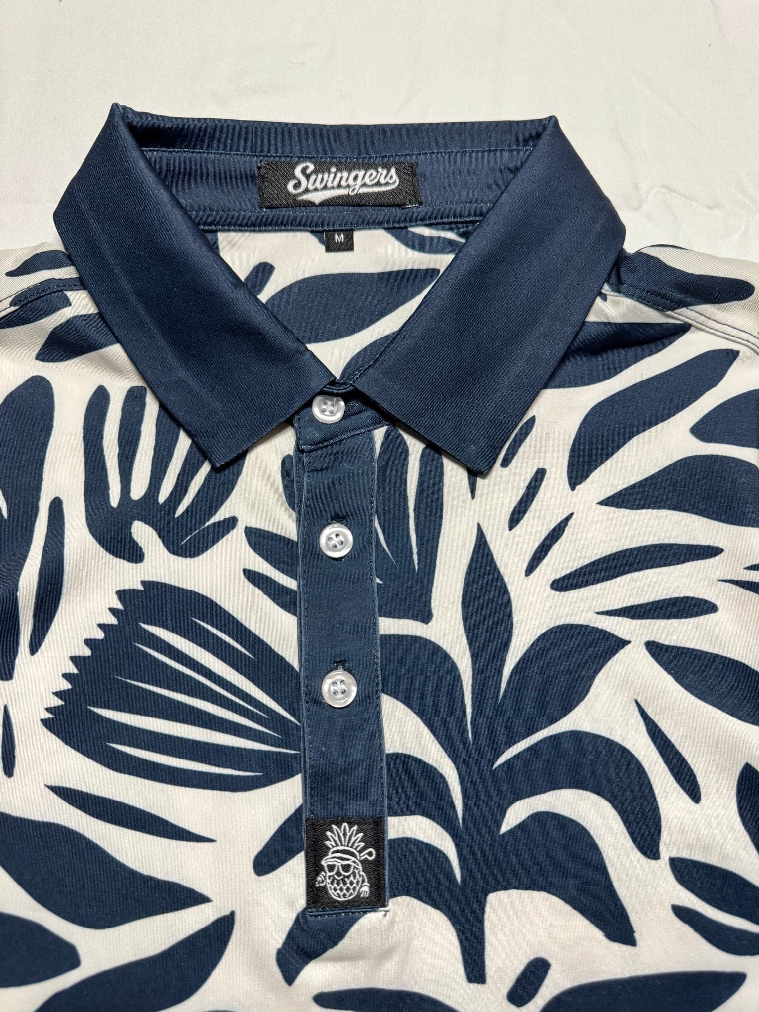 The Coastal Performance Polo — Blue — polos by Swingers Club — view 3