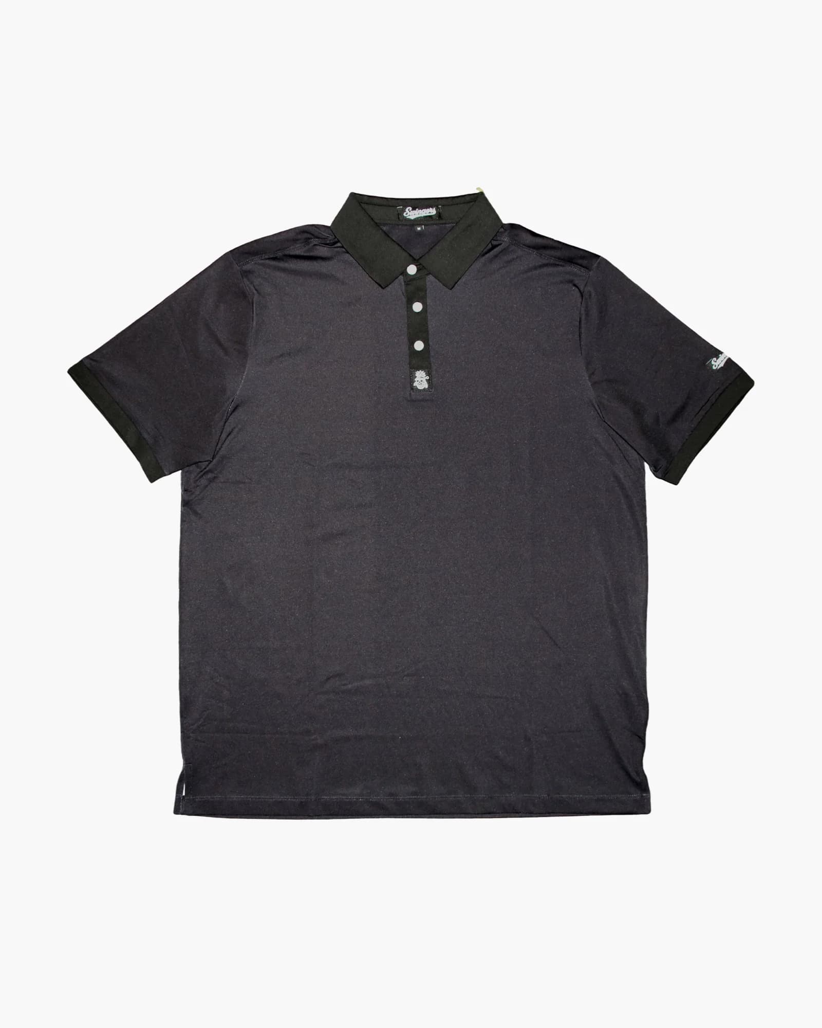 The Back 9 Performance Polo — Black — polos by Swingers Club — view 2