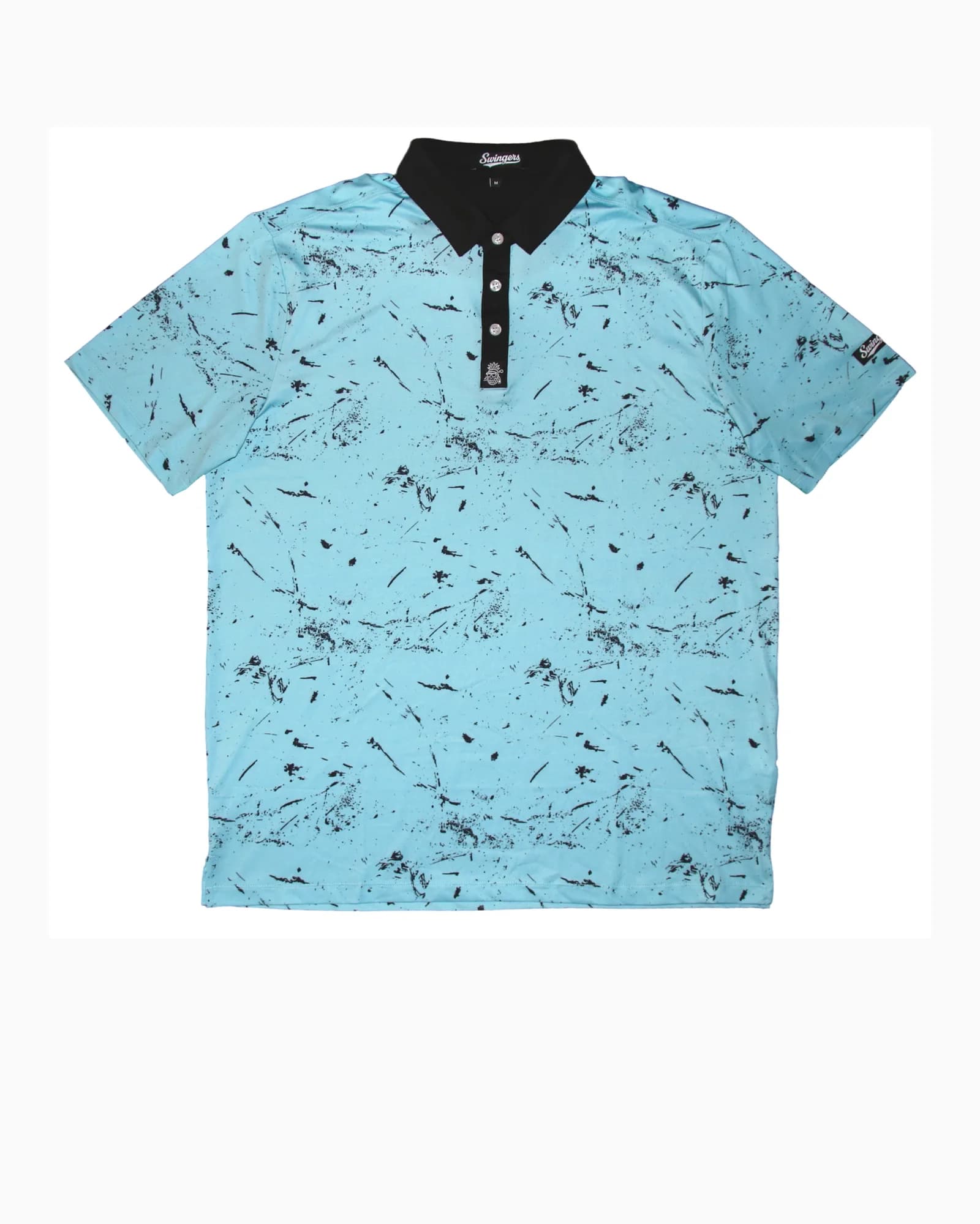 The Drip Performance Polo — Blue — polos by Swingers Club — view 2