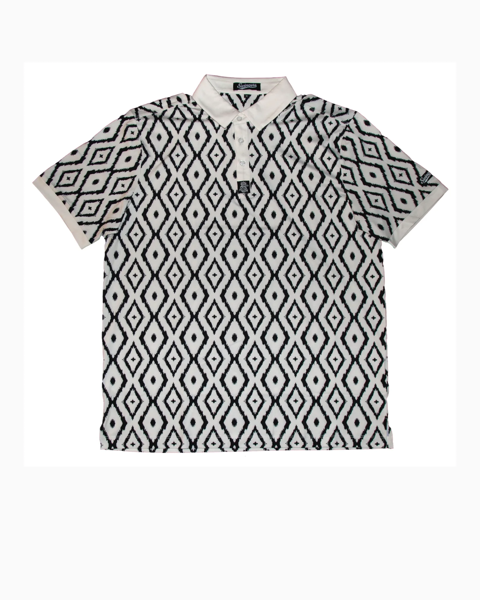 The Diamond Cut Performance Polo — Multi — polos by Swingers Club — view 2