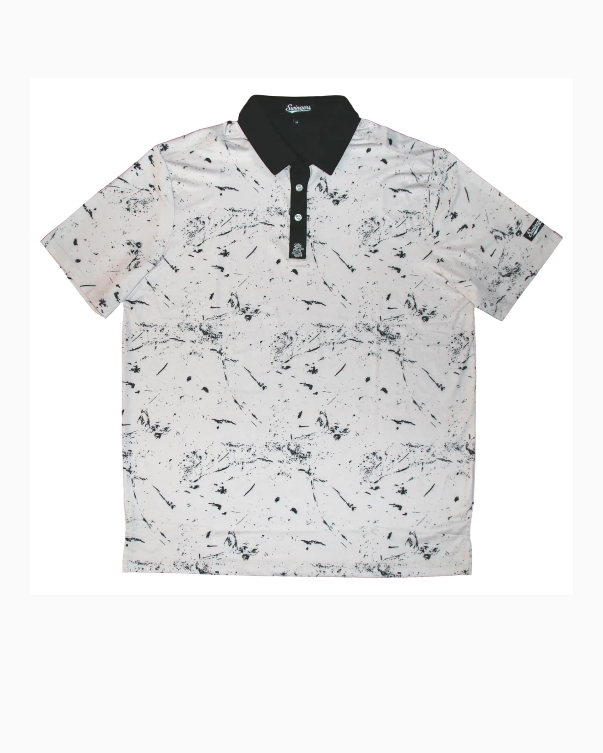 The Canvas Performance Polo — White — polos by Swingers Club — view 2