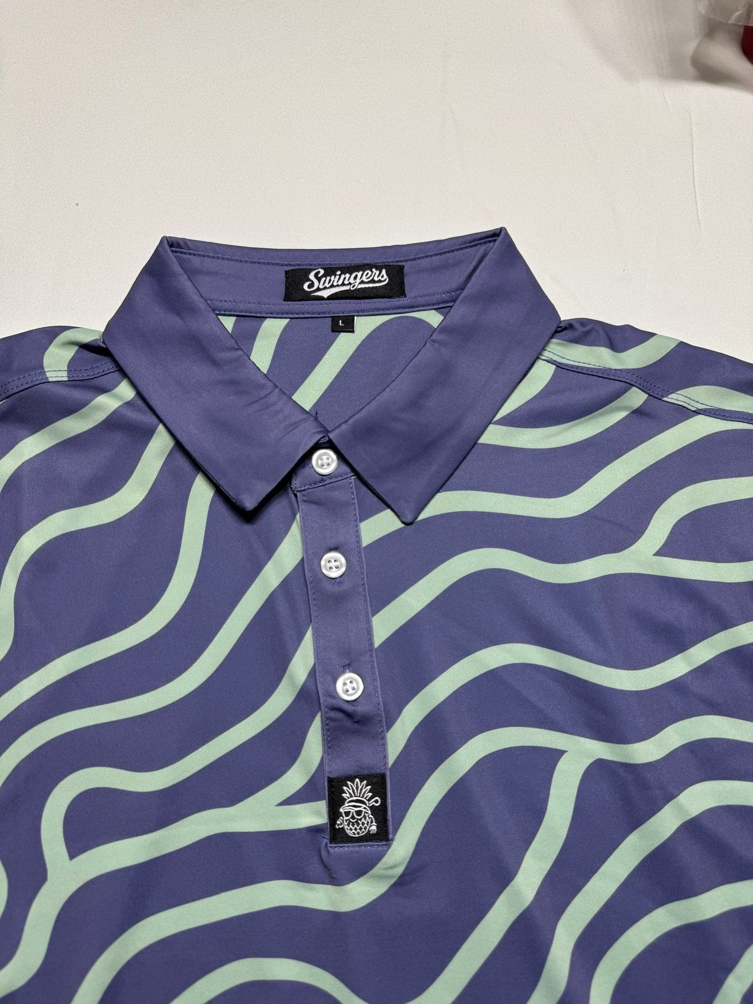 The After Hours Performance Polo — Purple — polos by Swingers Club — view 3