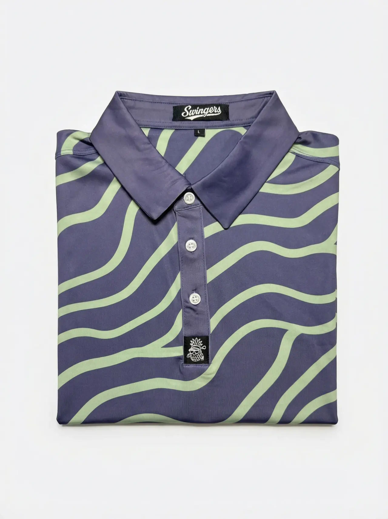 The After Hours Performance Polo — Purple — polos by Swingers Club — view 1