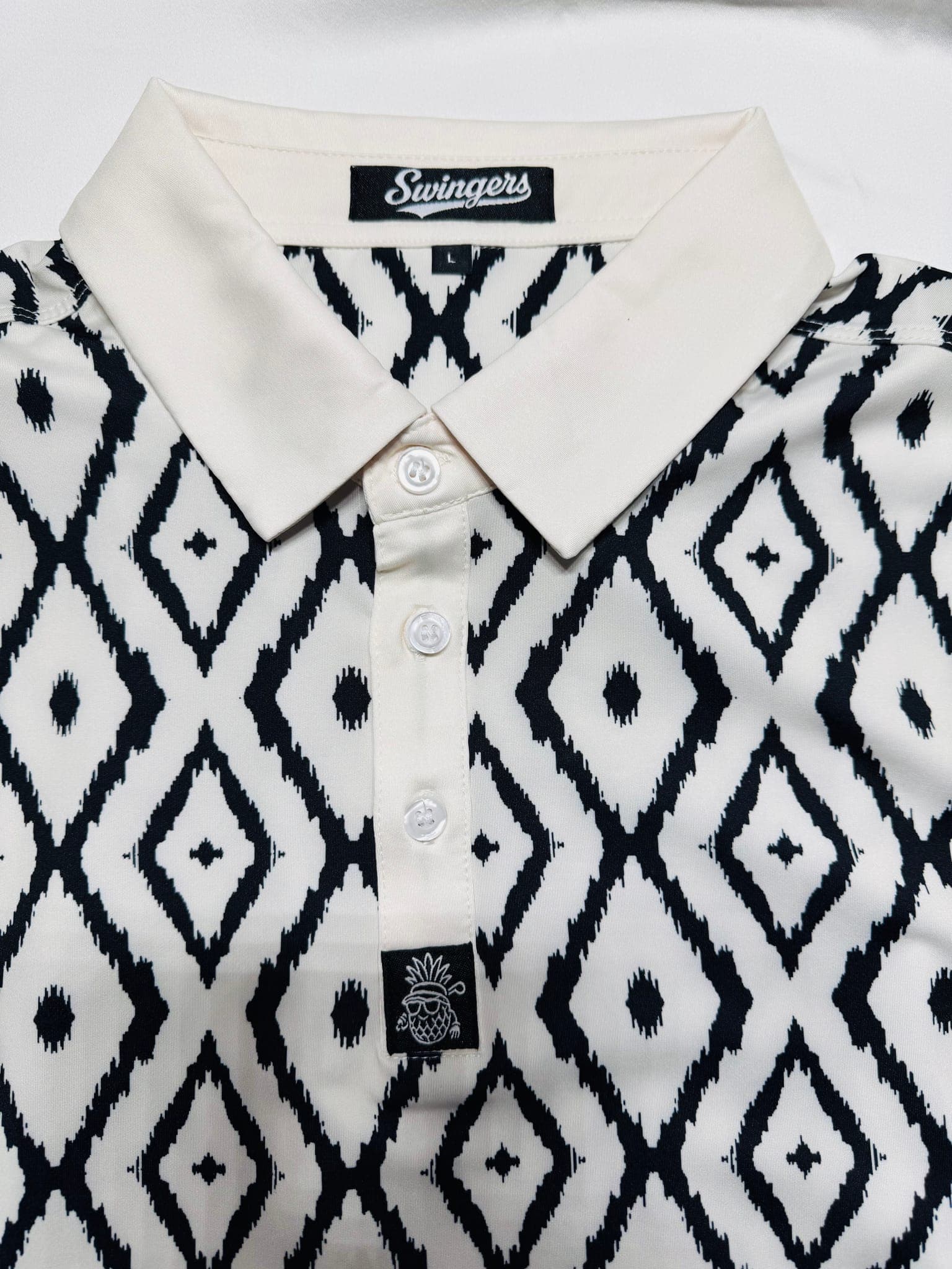 The Diamond Cut Performance Polo — Multi — polos by Swingers Club — view 3