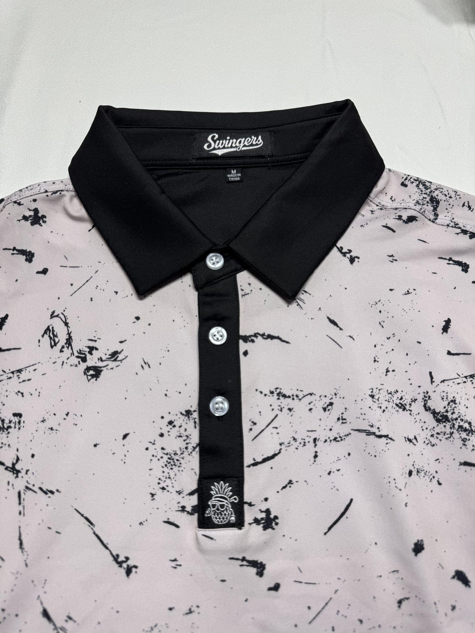 The Canvas Performance Polo — White — polos by Swingers Club — view 3