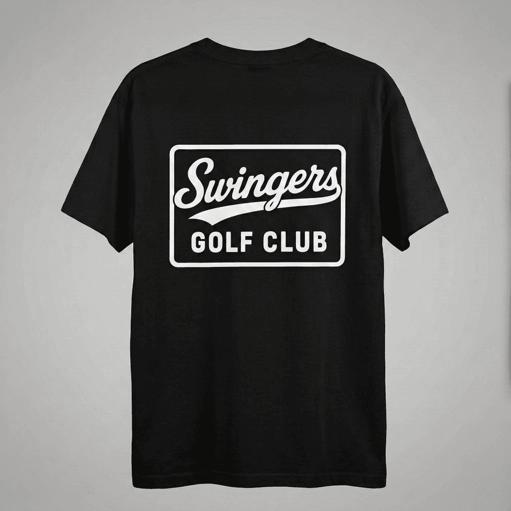 Club Crest Tee - Black — Black — tees by Swingers Club — view 2
