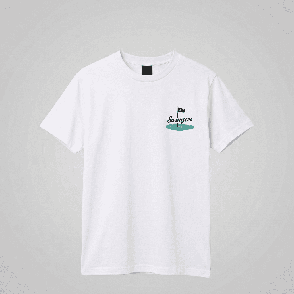 Flag Tee - White — White — tees by Swingers Club — view 1